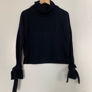 Madewell blue turtleneck sweater